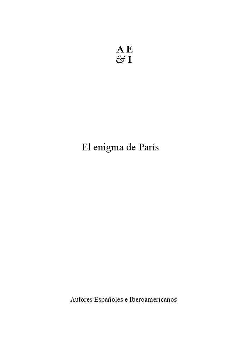 Portada de El Enigma de París